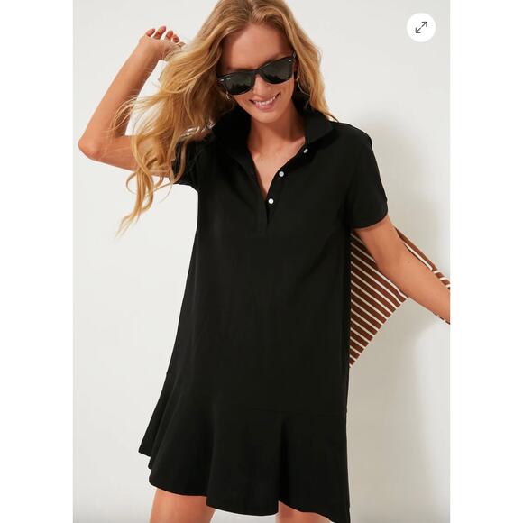 Tuckernuck Black Pique May Polo Dress Sz XL NWOT - Picture 2 of 7